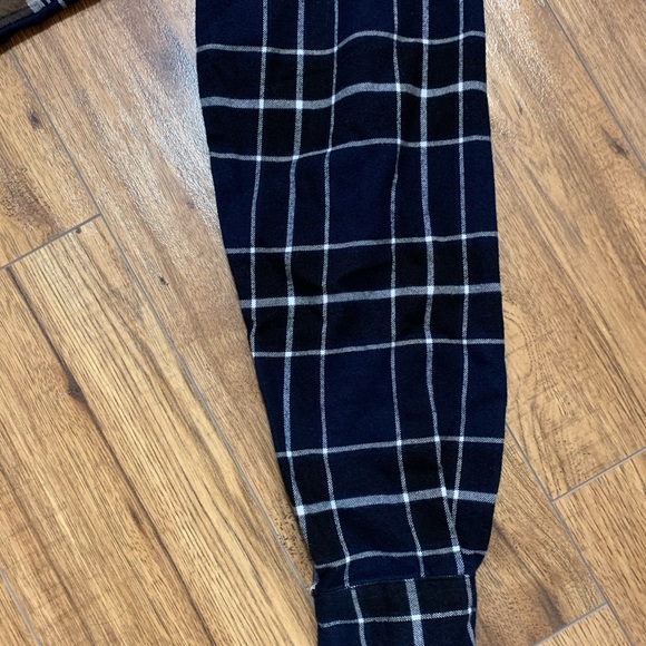 Norse Projects - Men’s Algot Mixed Flannel Check Shirt S / Dark Navy - Picture 5 of 6